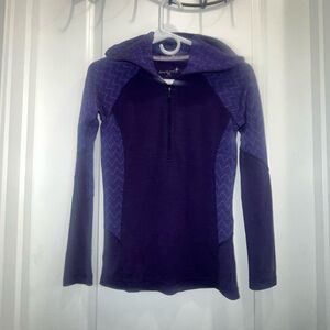 Smartwool merino wool 1/2 zip women’s purple pullover